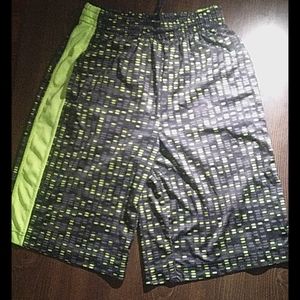Black and green shorts